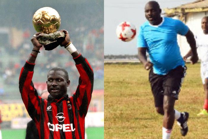 Video: 56-year-old George Weah shows off dribbling skills in exhibition match