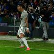 Cristiano Ronaldo celebrates his goal