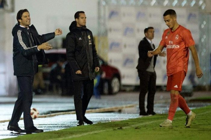 Santiago Solari took charge for Real Madrid's win over Melilla on Wednesday.