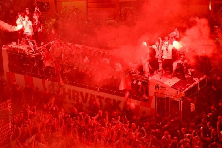 Croatia were given a hero's welcome in a parade on their return to Zagreb after the World Cup