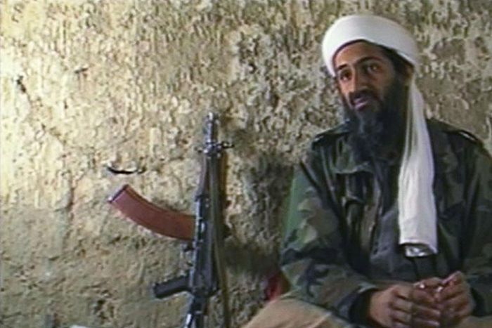 Al Qaeda leader and terrorist Osama bin Laden is seen in a video in 1998.