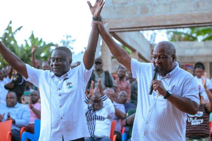 John Mahama campaigning in Assin North