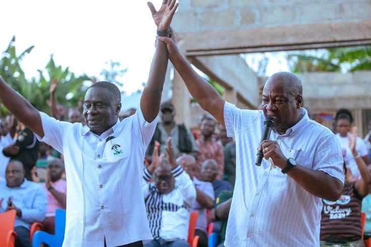 John Mahama campaigning in Assin North