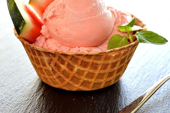 Watermelon ice cream