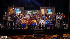 All award winners with dignitaries after the ceremony