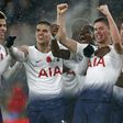 Argentinian defender Juan Foyth (second right) celebrates his winner as Tottenham beat Crystal Palace 1-0