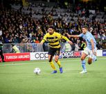 Janko, seen here in the Champions League in a battle with Manchester City star Rodri, normally plays for Swiss side Young Boys Bern.