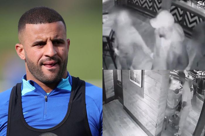 England star Kyle Walker caught on camera exposing manhood in bar