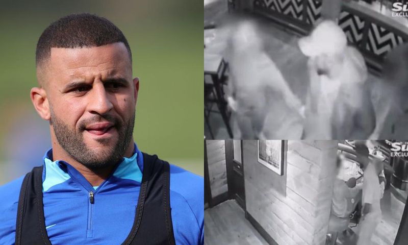 England star Kyle Walker caught on camera exposing manhood in bar