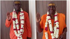 Ghanaian Hindus celebrate Swami Shankarananda and Swamini Geetananda into Hindu Monkhood