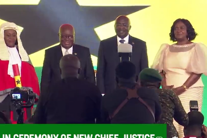 Akufo-Addo swears in new Chief Justice