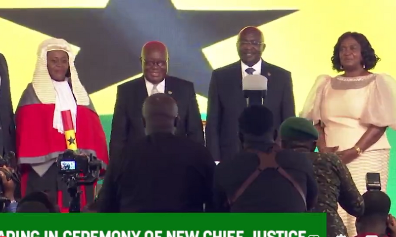 Akufo-Addo swears in new Chief Justice
