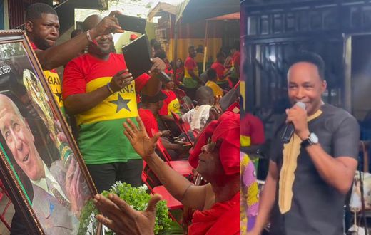 Video: Nicholas Omane Acheampong performs at Sir Bobby Charlton's funeral in Accra