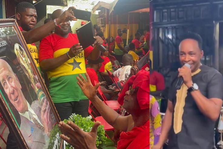 Video: Nicholas Omane Acheampong performs at Sir Bobby Charlton's funeral in Accra