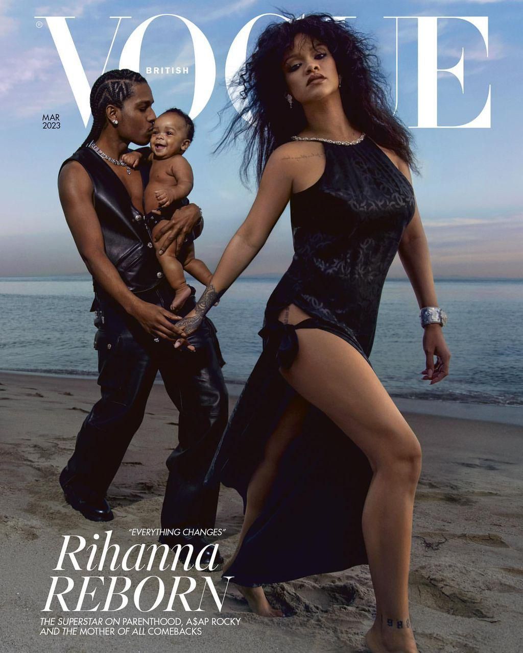 Rihanna, A$AP Rocky and their son cover British Vogue