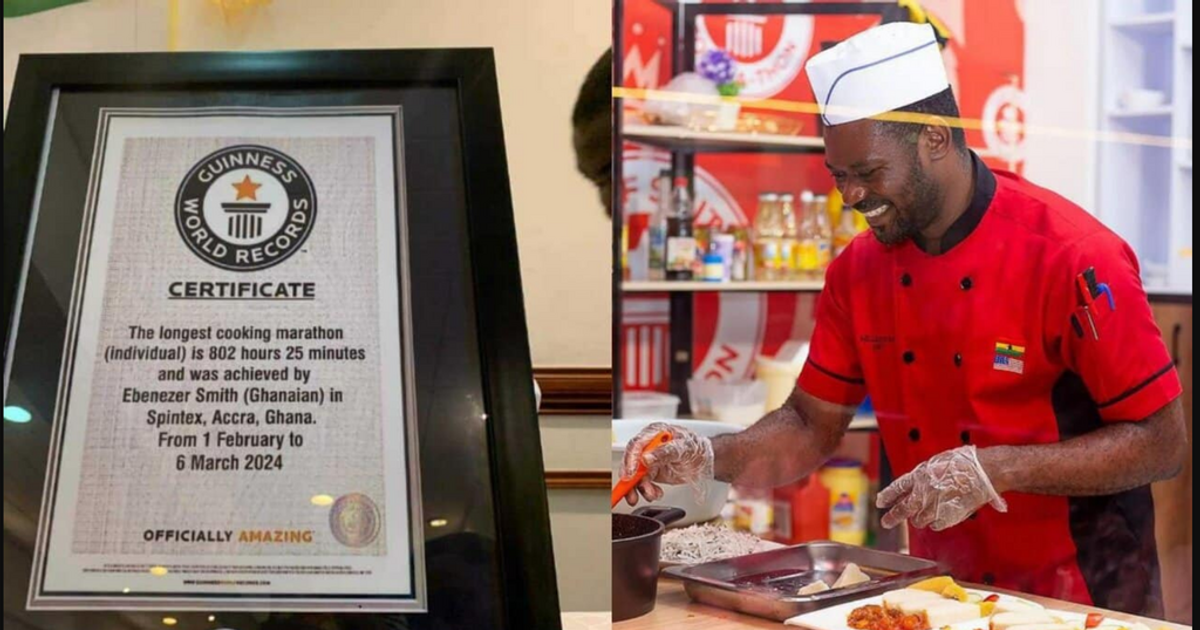 Guinness World Records says Ghana's Chef Smith 'does not hold the GWR ...