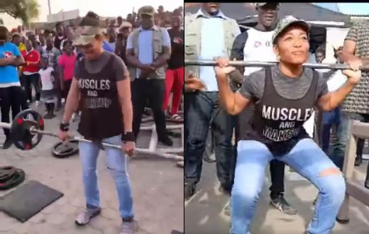 Zanetor Rawlings shows off weight-lifting skills in viral video