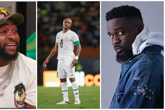 Sarkodie, Davido show support for Andre Ayew after belated apology over AFCON exit