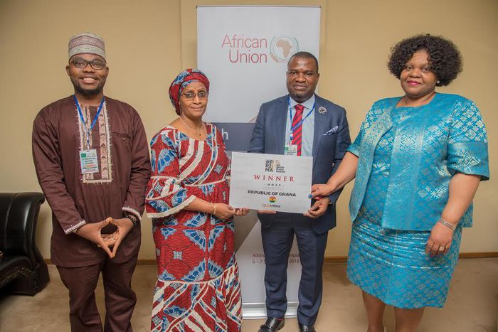  Ibrahim CEESAY, Secretary, AFRIMA Foundation, Mr.Mike Dada,President and Executive Producer, AFRIMA, Mariama Cisse Mohamed, Acting Director for Social Affairs, African Union & Ms. Angela Martins, Head of Culture, African Union.