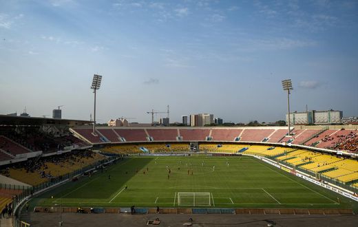 A picture of the Accra Sports Stadium during the Ghana vs Congo match. Captured by Nicolas Horni.