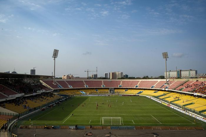 A picture of the Accra Sports Stadium during the Ghana vs Congo match. Captured by Nicolas Horni.