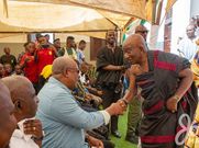 Mahama meets the locals in Bono