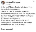 Banks collapse caution by ASEPA