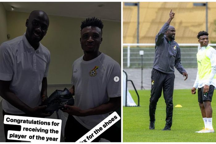 Otto Addo thanks Kudus for giving him new football boots as gift