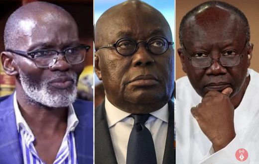 Gabby Asare Otchere-Darko, President Nana Addo Dankwa Akufo-Addo and Ken-Ofori-Atta