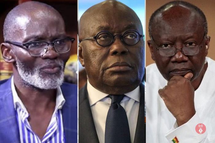 Gabby Asare Otchere-Darko, President Nana Addo Dankwa Akufo-Addo and Ken-Ofori-Atta