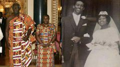 Here's a rare wedding photo of ex-president John Kufuor and Theresa Kufuor