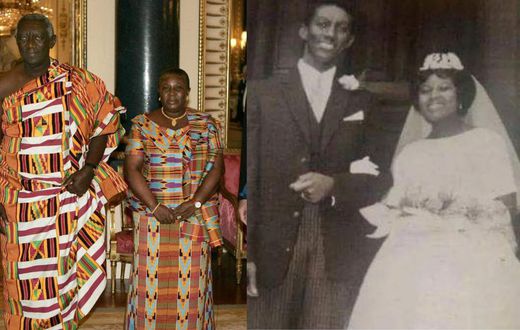 Here's a rare wedding photo of ex-president John Kufuor and Theresa Kufuor