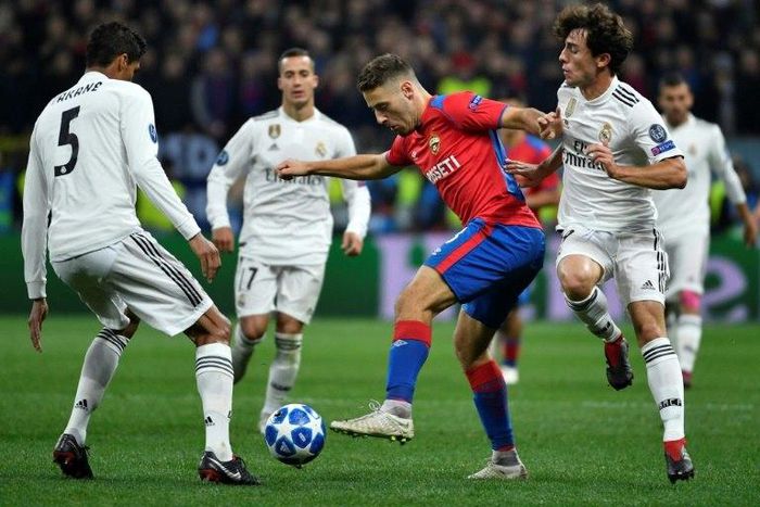 Nikola Vlasic scored CSKA Moscow's winner against Real Madrid at the Luzhniki Stadium