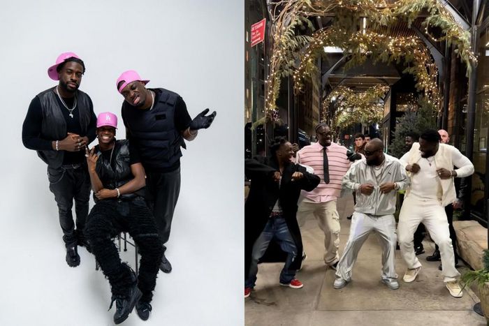 MIK Family and Davido at the New York Fashion Week.