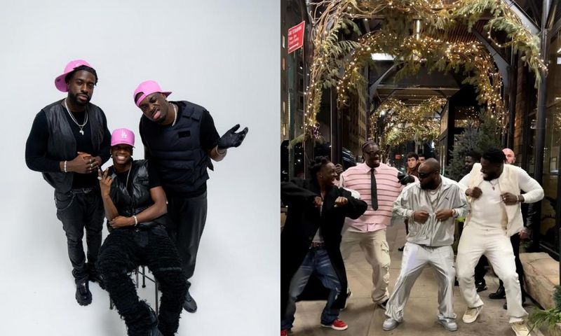 MIK Family and Davido at the New York Fashion Week.