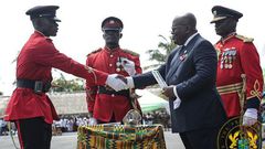 Nana Addo with the military