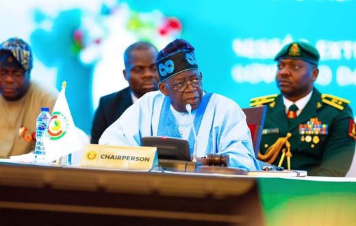ECOWAS Chairman, President Bola Tinubu [Presidency]