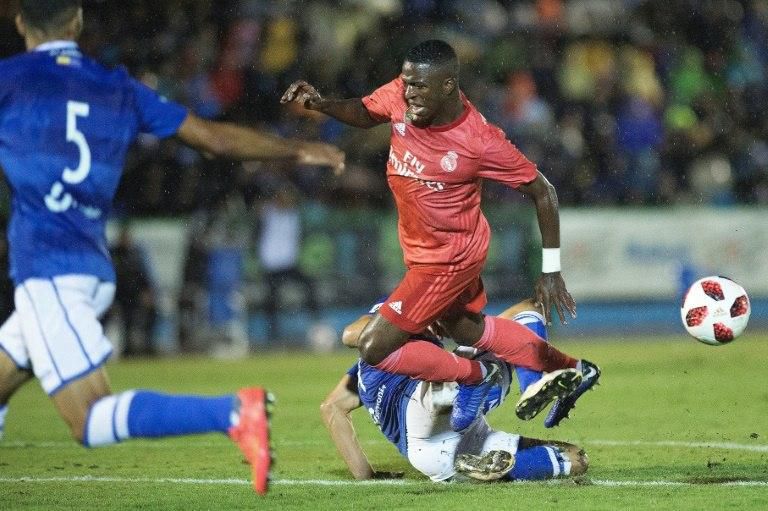 Vinicius Junior impressed against Melilla on Wednesday.