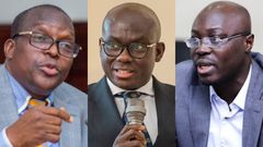 Alban Bagbin, Godfred Yeboah Dame and Dr Cassiel Ato Forson