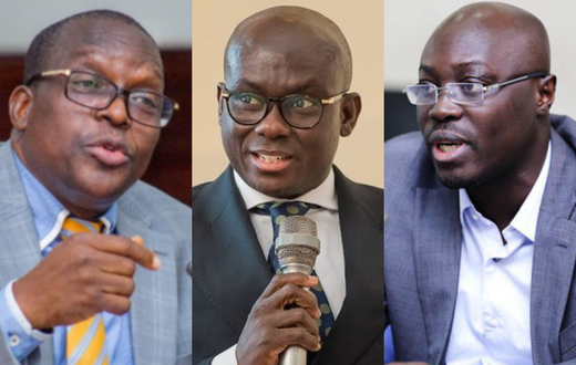 Alban Bagbin, Godfred Yeboah Dame and Dr Cassiel Ato Forson