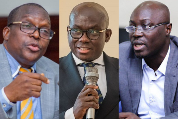 Alban Bagbin, Godfred Yeboah Dame and Dr Cassiel Ato Forson