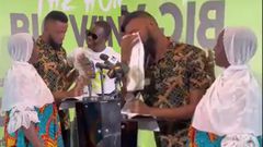 Hijab-wearing Muslim mom joins son to collect GH¢6 million bet prize