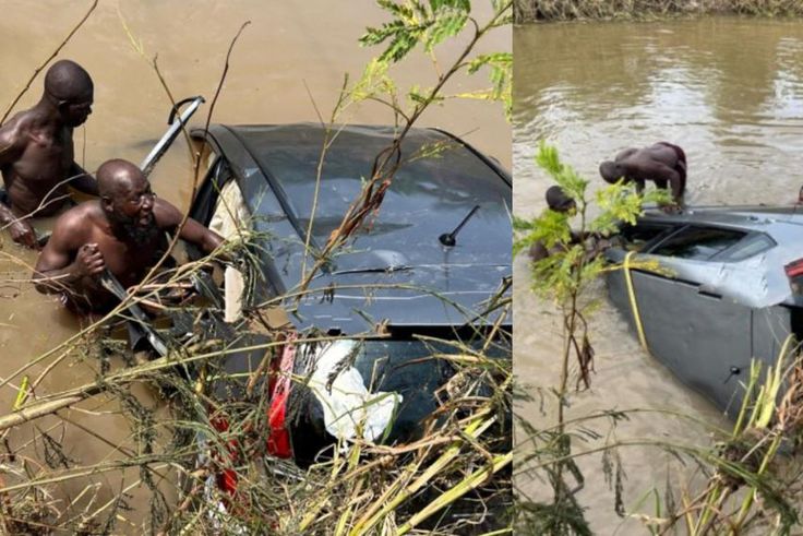 Driver found dead on Accra-Tema motorway after his car submerges in floodwaters