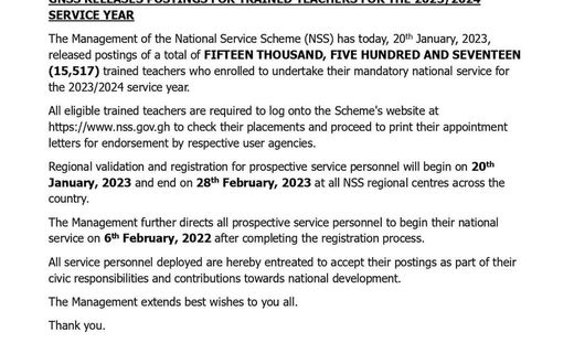 Statement by NSS