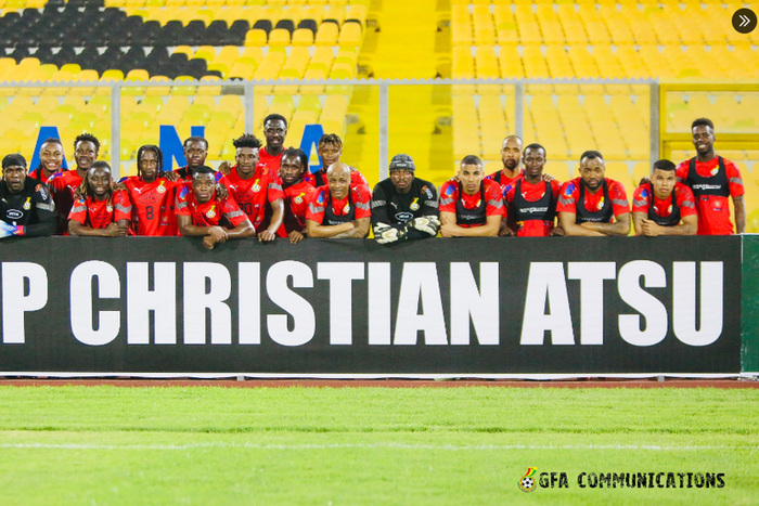 Black Stars pay final tribute to Christian Atsu ahead of Angola clash