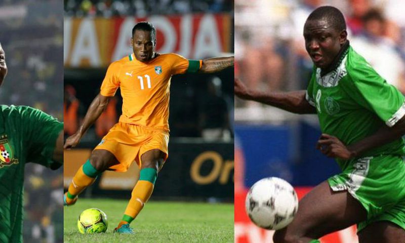Vincent Aboubaka, Didier Drogba and Rashidi Yekini