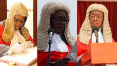 Her Ladyship Justice Mabel Maame Agyemang, Georgina Theodora Wood and Sophia Akuffo