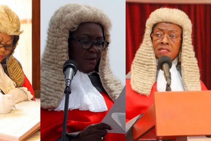 Her Ladyship Justice Mabel Maame Agyemang, Georgina Theodora Wood and Sophia Akuffo