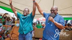 Sam George and John Mahama
