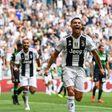 Double delight: Cristiano Ronaldo scored his first goals for Juventus in a 2-1 over Sassuolo in Turin